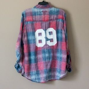 Wet Seal Varsity Boyfriend Flannel
